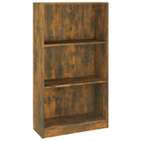 Book Cabinet Smoked Oak 60x24x109 cm Engineered Wood 815087