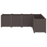 Garden Planter Brown 160x120x53 cm PP 367865