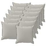 Cushion with Pillow HOUTEN 12 pcs Grey Polyester 934833