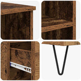 Highboard with Drawer Old Wood 40 x 36 x 110 cm Engineered Wood 882741