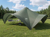 Party Tent Army green 400 x 400 x 320 cm Polyester and Steel 42028618