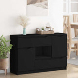 Sideboard with Drawer Black 100 x 30 x 65.6 Engineered Wood 888788