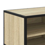 TV Cabinet Sonoma Oak 80x34.5x40 cm Engineered Wood and Metal 848820