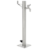 Garden Water Column Stainless Steel Round 65 cm 45457