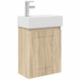 Bathroom Vanity Unit with Tap Sonoma Oak 45.5 x 22.5 x 84 cm 889503