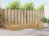Outdoor Sofa Set 6 pcs White Polyester 3392129