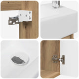 Bathroom Vanity Unit with Tap Artisan Oak 45.5 x 22.5 x 84 cm 889520