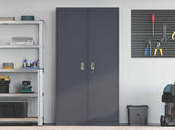 Storage Cabinet Anthracite 80 x 40 x200 cm Steel 3406192