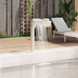 Pool Fountain Stainless Steel 50x30x90 cm Silver 43695