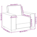 Sofa 3 pcs Beige Linen 3324607