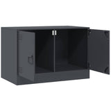TV Cabinets 2 pcs Anthracite 67x39x44 cm Steel 841636