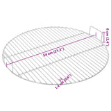BBQ Grill Grate with Handles Round 54 cm 304 Stainless Steel 4010559
