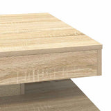 Coffee Table 360-Degree Rotatable Sonoma Oak 70x70x34.5 cm 858481
