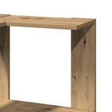 Corner Bookcase 3-Tier Artisian Oak 50x50x102 cm Engineered Wood 852599