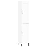 Highboard White 34.5x34x180 cm Engineered Wood 3200449