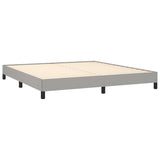 Bed Frame without Mattress Light Grey Super King Fabric 349827