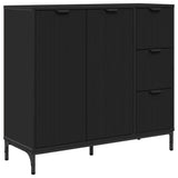 Sideboard Black 89.5 x 33 x 82 cm Engineered Wood 883455
