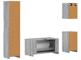 4 Piece Bathroom Cabinet Set UTRECHT Grey Sonoma 3417978
