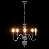Chandelier Silver 5 x E14 Bulbs 281616