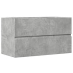 ZNTS Sink Cabinet Concrete Grey 90x38.5x45 cm Engineered Wood 856248