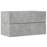 ZNTS Sink Cabinet Concrete Grey 90x38.5x45 cm Engineered Wood 856248