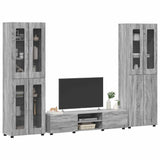 TV Cabinet Set FLORIN 3 pcs Grey Sonoma Engineered Wood 3398010
