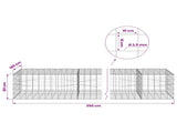Gabion with 3.5 mm Wire and 10x10 cm Mesh 350x100x50 cm 3463369