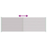 Patio Retractable Side Awning 200x600 cm Grey 317974
