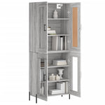 Highboard Grey Sonoma 69.5x34x180 cm Engineered Wood 3199631