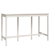 9 Piece Bar Set White Solid Wood Pine 3124723