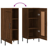 Sideboard Brown Oak 34.5x34x90 cm Engineered Wood 830459
