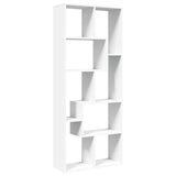 Room Divider Bookcase White 67x25x161.5 cm Engineered Wood 858075