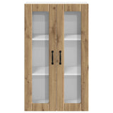 Wall Glass Cabinet LUCCA Artisan Oak 60 x 31 x 100 cm 885184