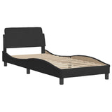 Bed Frame "Dover" Black 90x190 cm Single Velvet 373322