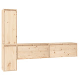 TV Cabinets 4 pcs Solid Wood Pine 3100279