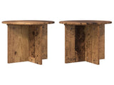 Plant Stand 2 pcs Old Wood 40 x 40 x 40 cm Engineered Wood 899733