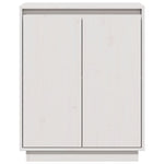 Sideboard White 60x34x75 cm Solid Wood Pine 813346