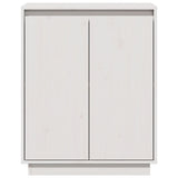 Sideboard White 60x34x75 cm Solid Wood Pine 813346