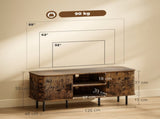 TV Stand Cabinet for TVs up to 55 Inches, TV Unit with Storage Shelves and Cupboard for Living Room, T3398P377899