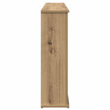Fireplace with LED Strip Artisan Oak 130 x 20 x 69.5 cm 8021094