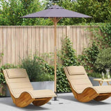 Garden Parasol Dark Grey 180 x 230 cm Bamboo 4108085
