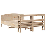 Bed Frame without Mattress 160x200 cm Solid Wood Pine 3306219