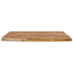 ZNTS Wall Shelf 70x40x2.5 cm Rectangular Solid Wood Acacia Live Edge 370249