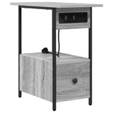 Bedside Cabinet Grey Sonoma 60 x 30 x 61 cm Engineered Wood 859598