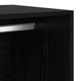 Wardrobe with Drawer Black Oak 50 x 30 x 200 cm Engineered Wood 3403221