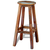241647 Bar Stool Solid Reclaimed Wood