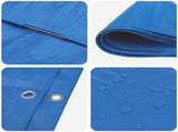 Tarpaulin with Eyelets Blue 6 x 8 m 180 gsm PE 42039505