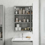 Bathroom Mirror Cabinet Grey Sonoma 30 x 10.5 x 50 cm 889012