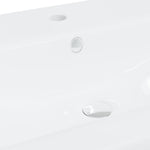 ZNTS Built-in Basin with Faucet 81x39x18 cm Ceramic White 148625