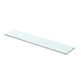 Shelves 2 pcs Panel Glass Clear 70x15 cm 3051568
